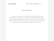 Tablet Screenshot of lucashaley.com